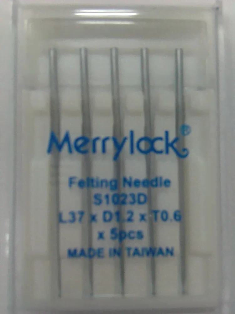 Иглы для иглопробивной машины Merrylock 015 (5шт., синие) L37xD1.2xT0.6 S1023D